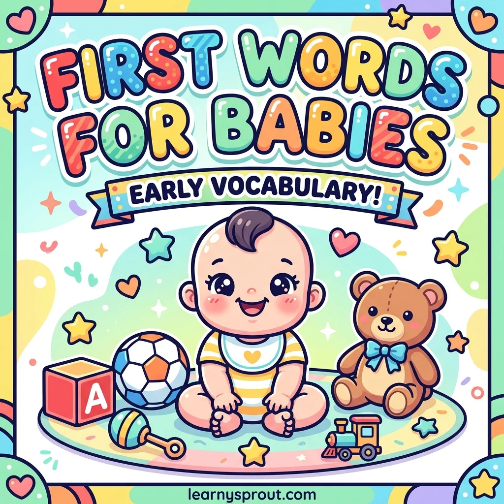 First Words for Babies Flashcards