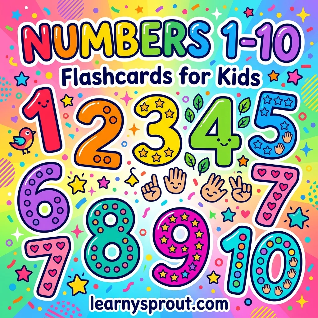 Numbers 1-10 Flashcards