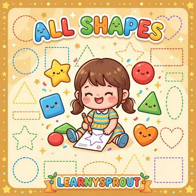 All Shapes Tracing — Mixed Practice