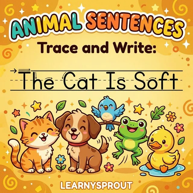 Animal Sentences — The Cat Is Big