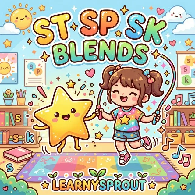 Blends: st, sp, sk Words
