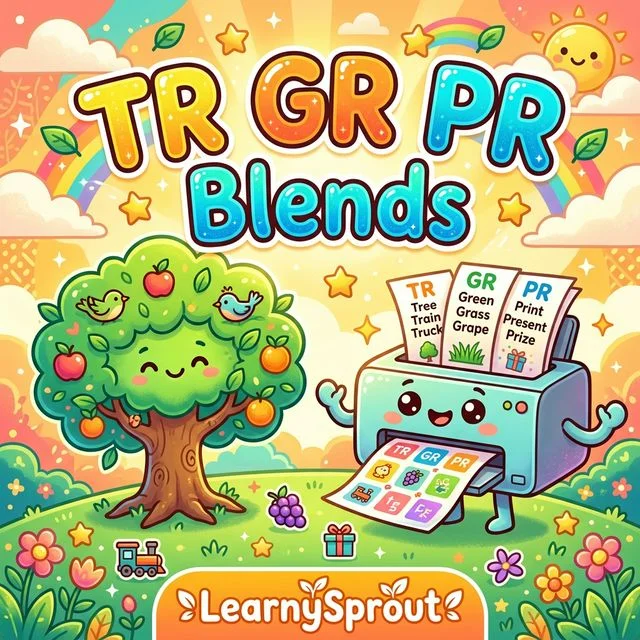 Blends: tr, gr, pr Words