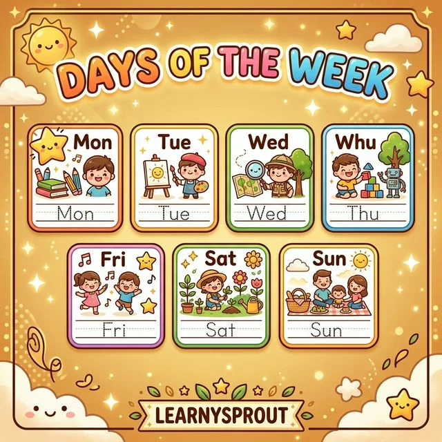 Days of the Week Tracing