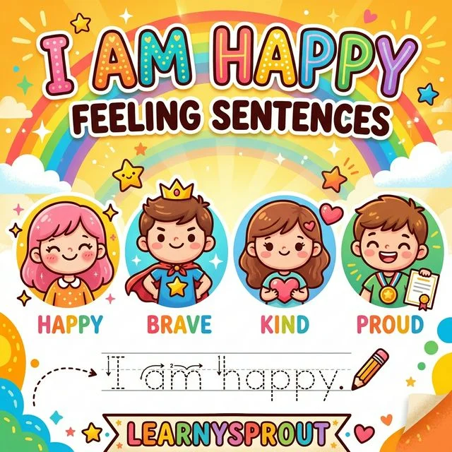 Feeling Sentences — I Am Happy, I Am Sad