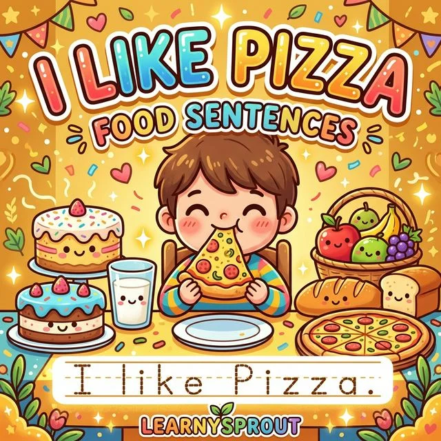 Food Sentences — I Like Pizza