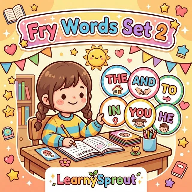Fry Sight Words First 100 — Set 2