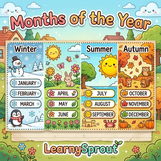 Months of the Year Tracing