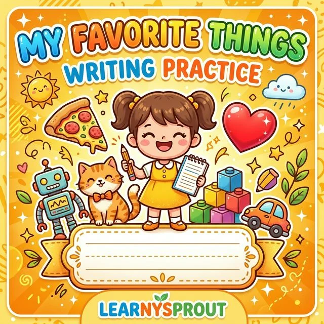 My Favorite Things Writing Practice