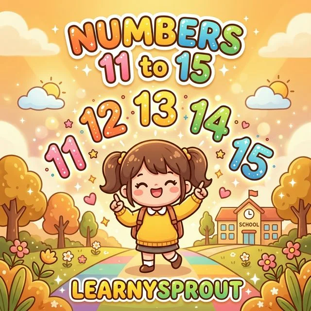 Numbers 11 to 15 Tracing
