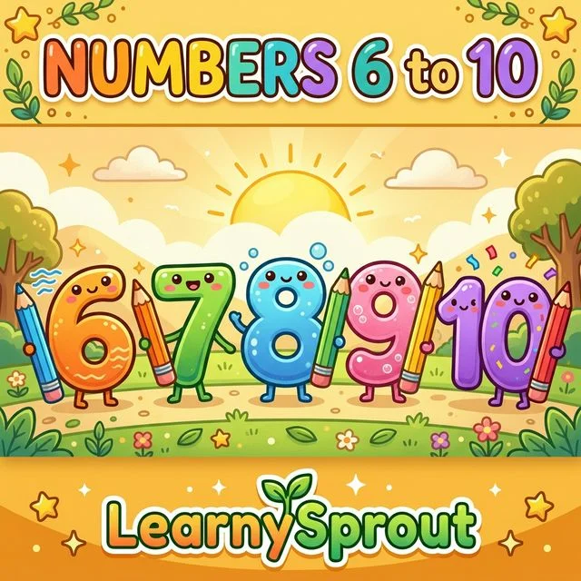 Numbers 6 to 10 Tracing
