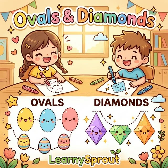 Oval and Diamond Shape Tracing