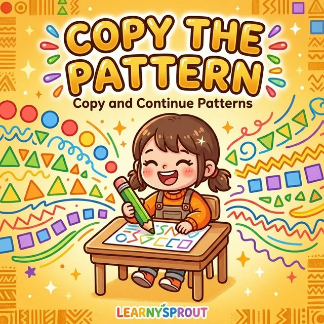 Pencil Control — Copy and Continue Patterns