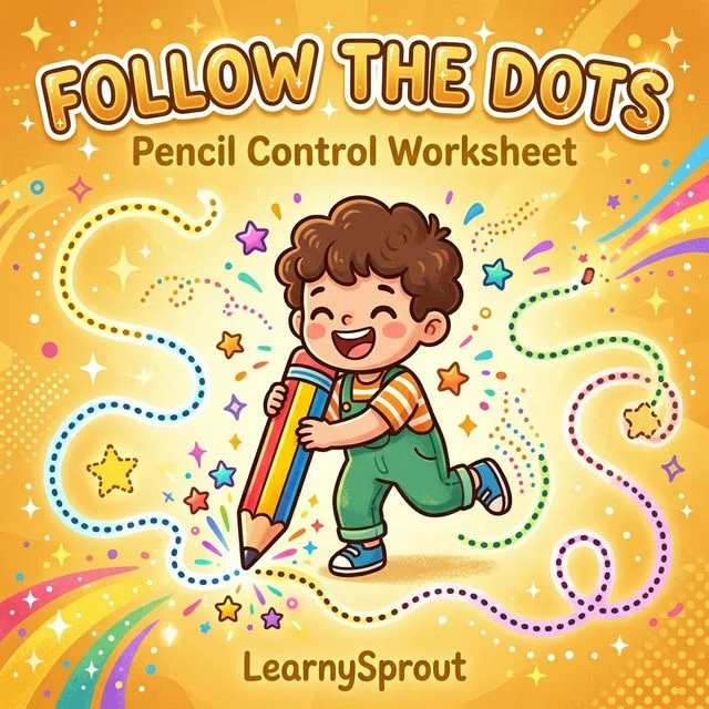 Pencil Control — Follow the Dotted Lines