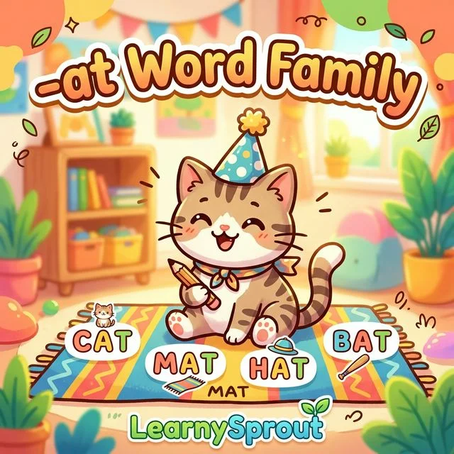 Rhyming Words: -at Word Family