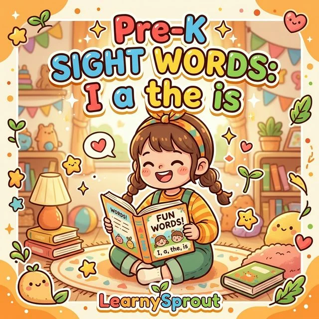 Sight Words Pre-K Level 1 — I, a, the, is