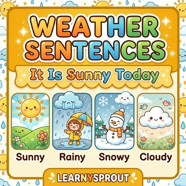 Weather Sentences — It Is Sunny Today