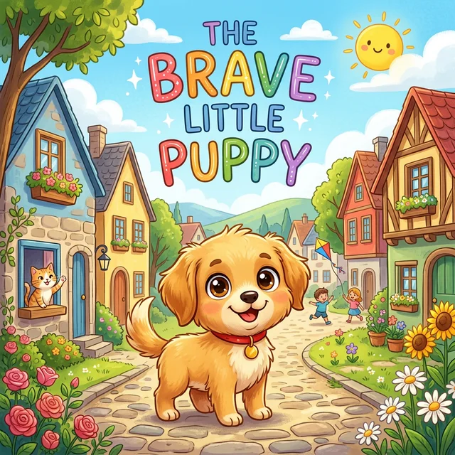 The Brave Little Puppy — A Bilingual Story in English & Spanish