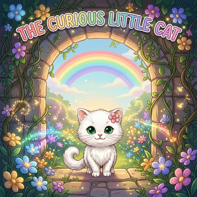 The Curious Little Cat and the Magic Garden — A Bilingual Story in English & Spanish