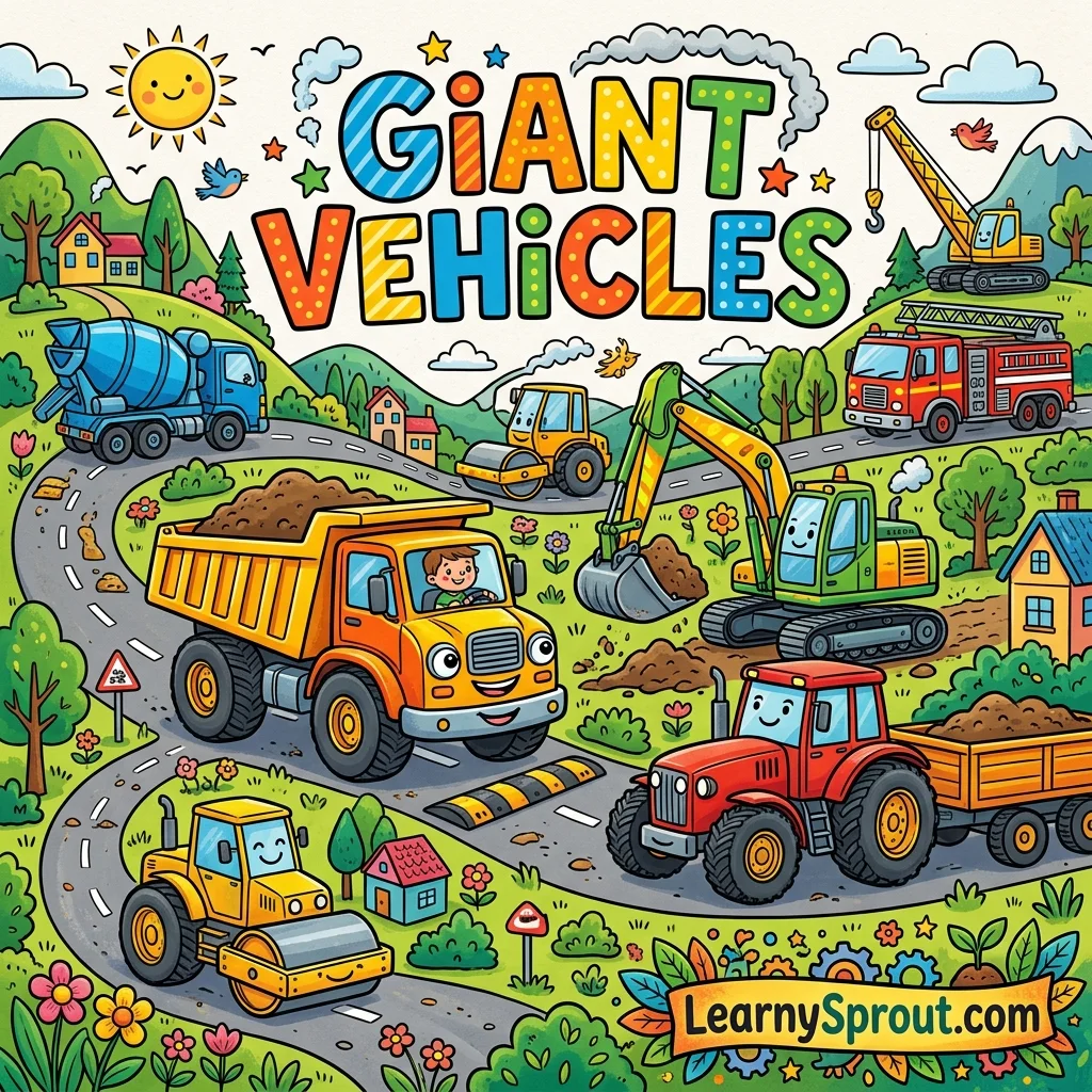 Giant Vehicles & Transport Adventure Jumbo Book Cover