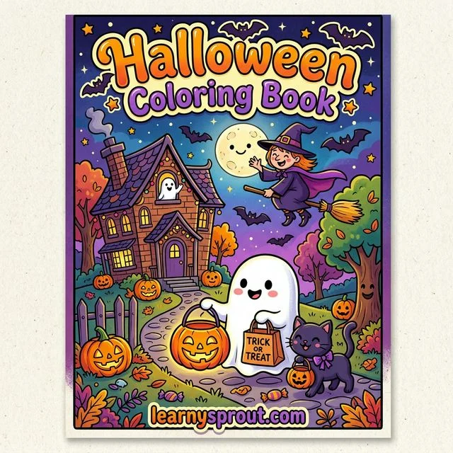 Halloween Coloring Book — Spooky Fun for Kids — Free Printable Coloring Book for Kids