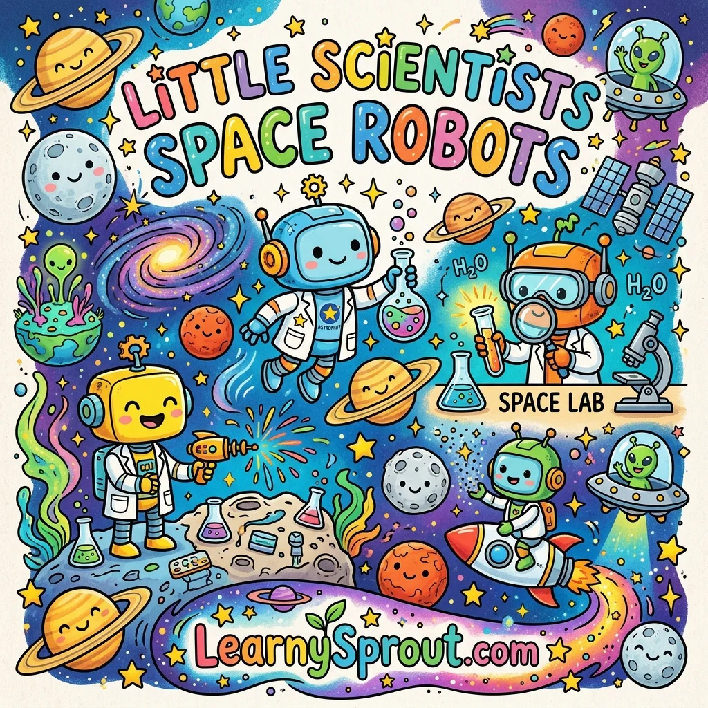 Little Scientists: Space, Robots & Numbers Cover