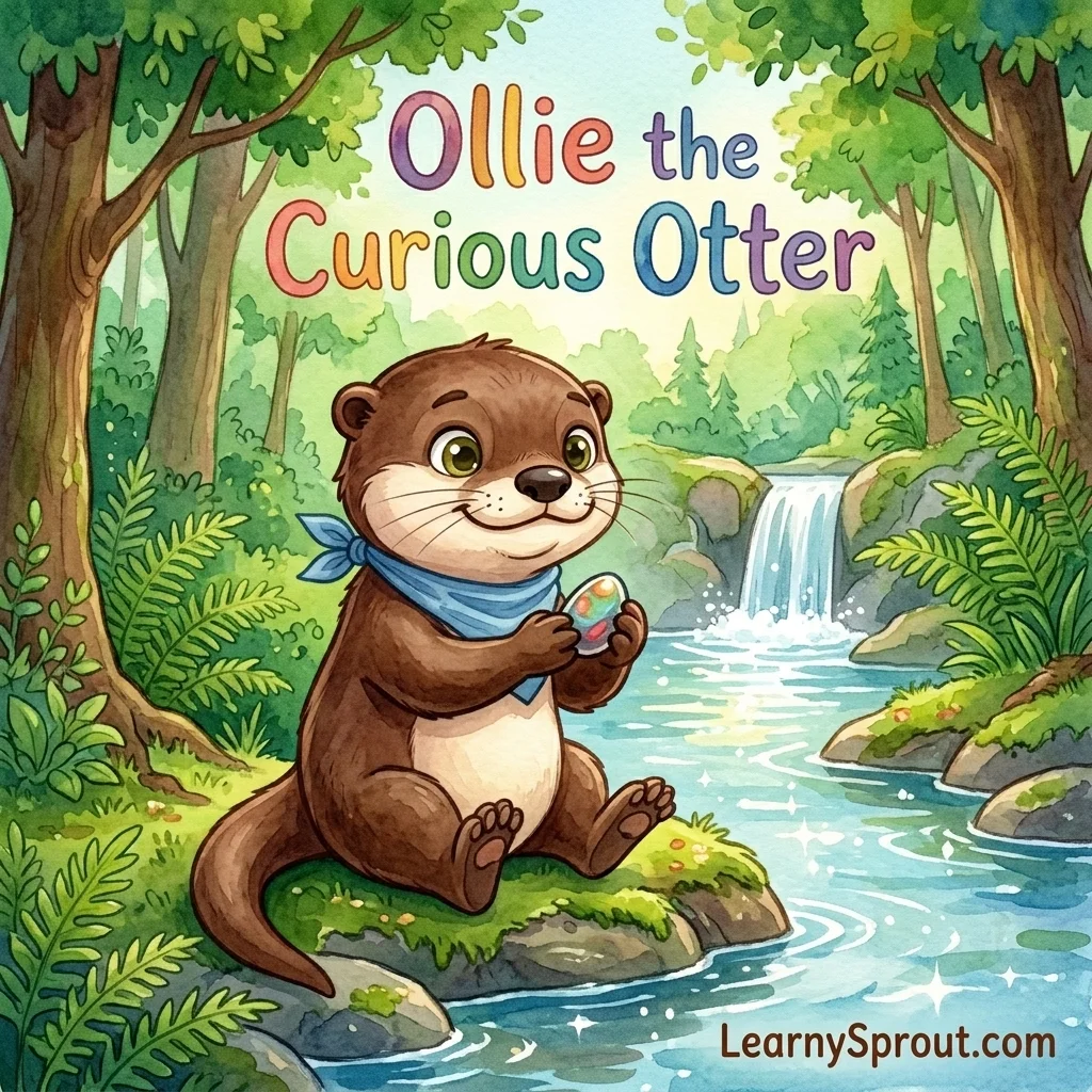 Ollie the Curious Otter — An Illustrated Story for 5 Year Olds