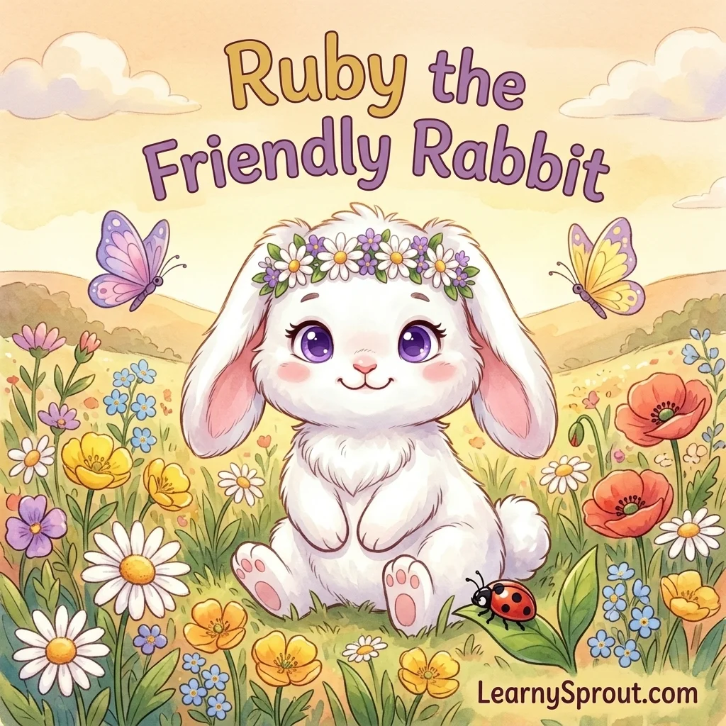 Ruby the Friendly Rabbit — An Illustrated Story for 4 Year Olds