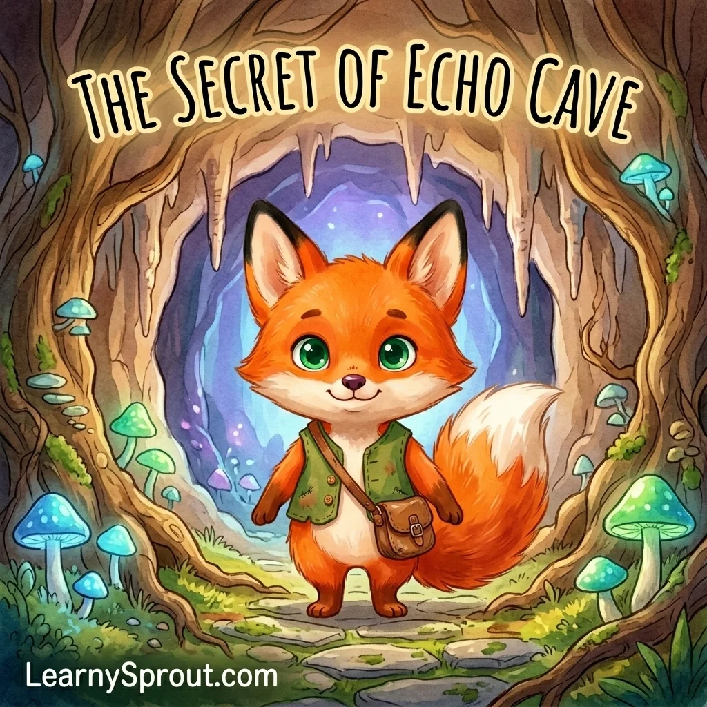 The Secret of Echo Cave — An Illustrated Story for 7 Year Olds