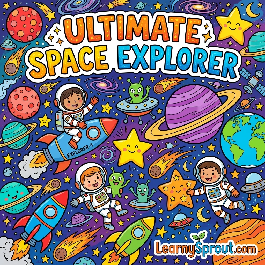 The Ultimate Space Explorer's Jumbo Coloring Book Cover