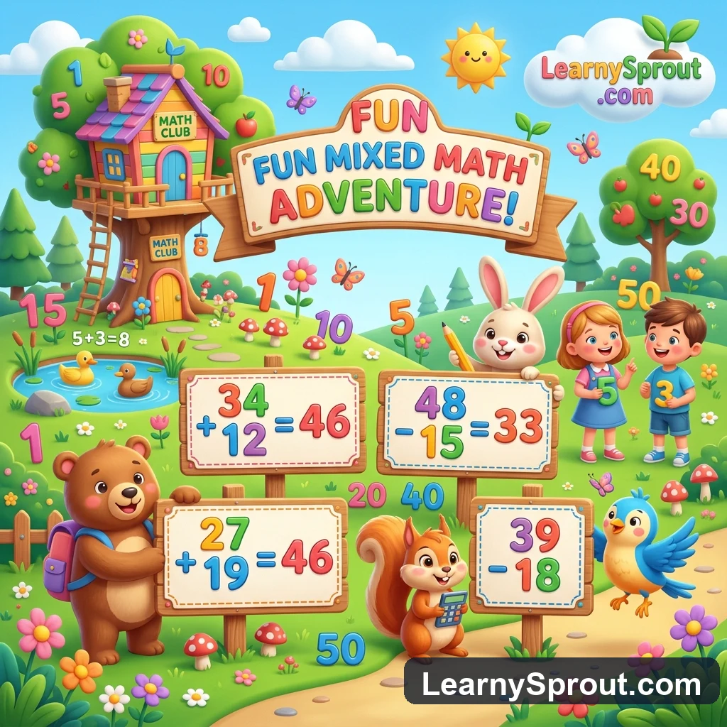 Addition & Subtraction Mixed Within 50