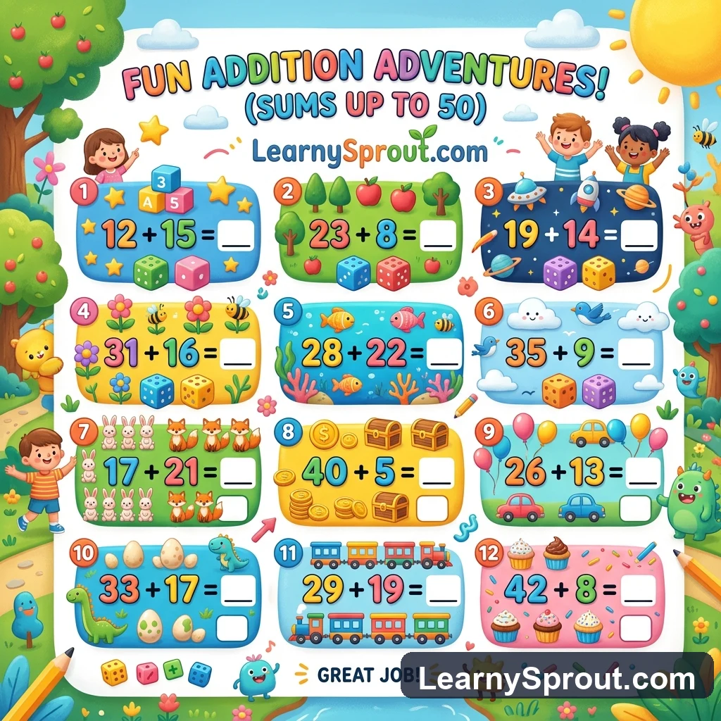 Addition Within 50