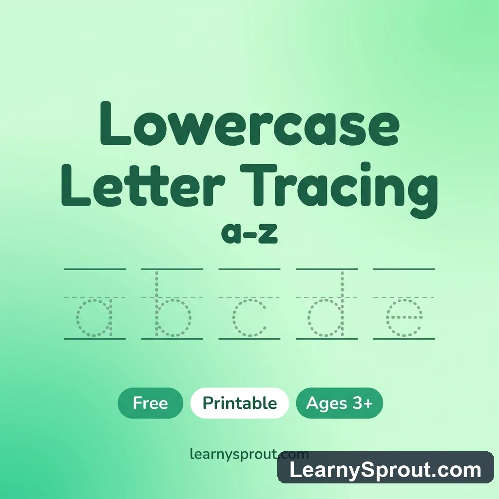 Lowercase Letter Tracing a-z