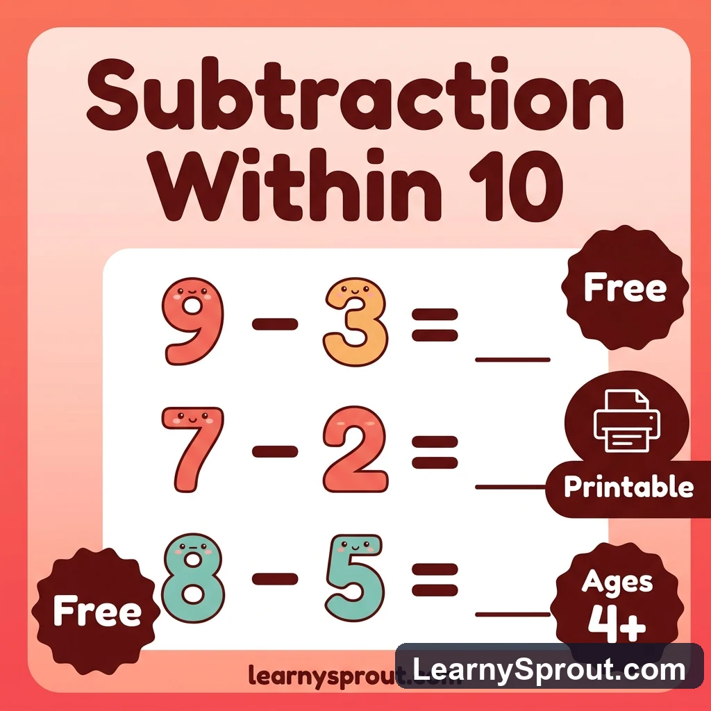 Subtraction Within 10