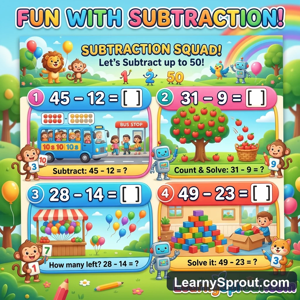 Subtraction Within 50