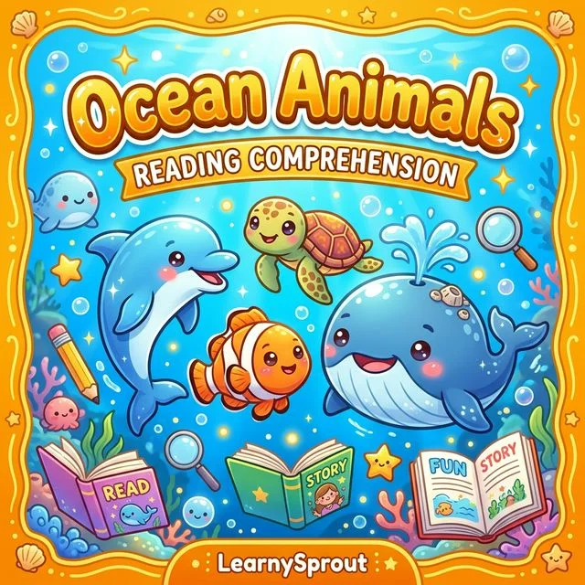Ocean Animals Reading Comprehension