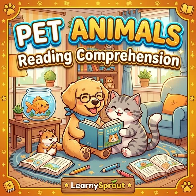 Pet Animals Reading Comprehension