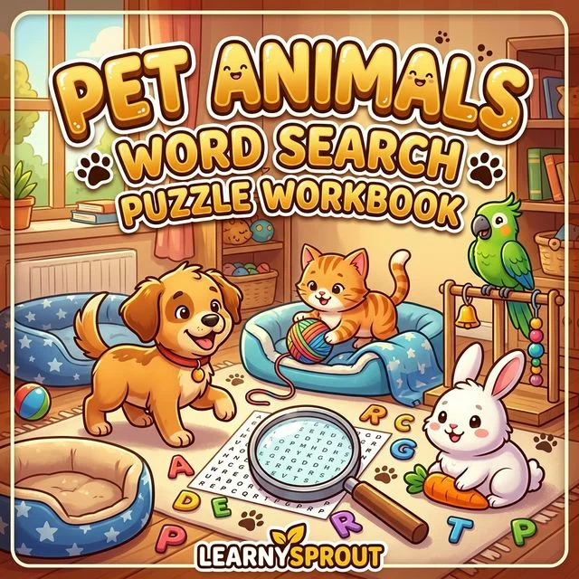 Pet Animals Word Search