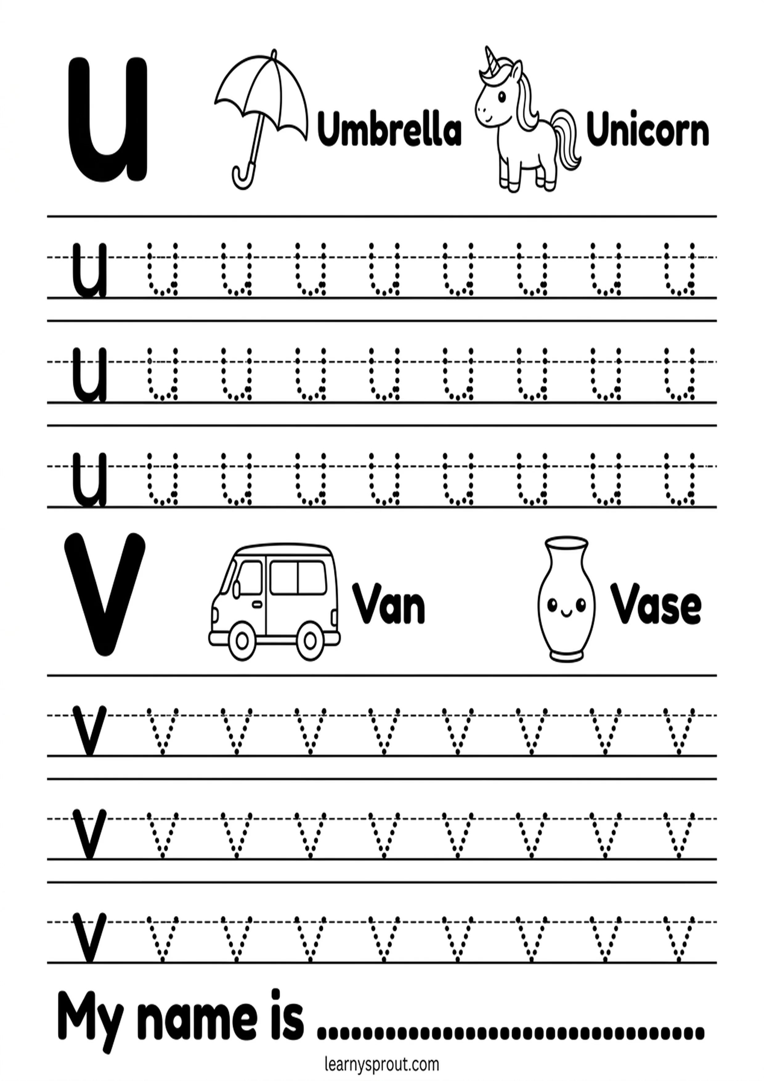 Free printable Lowercase Letter Tracing a-z worksheet for kids - LearnySprout